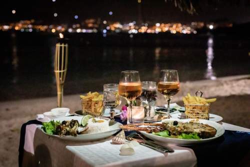 dîner sur la plage Hôtel Bambou - Les Trois-Îlets- Martinique